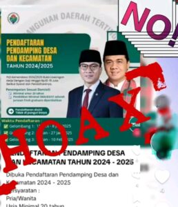 Hoaxs penerimaan pendamping desa